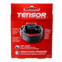 Tensor™ Tennis Elbow Support Brace, Black, One Size Front_Flat