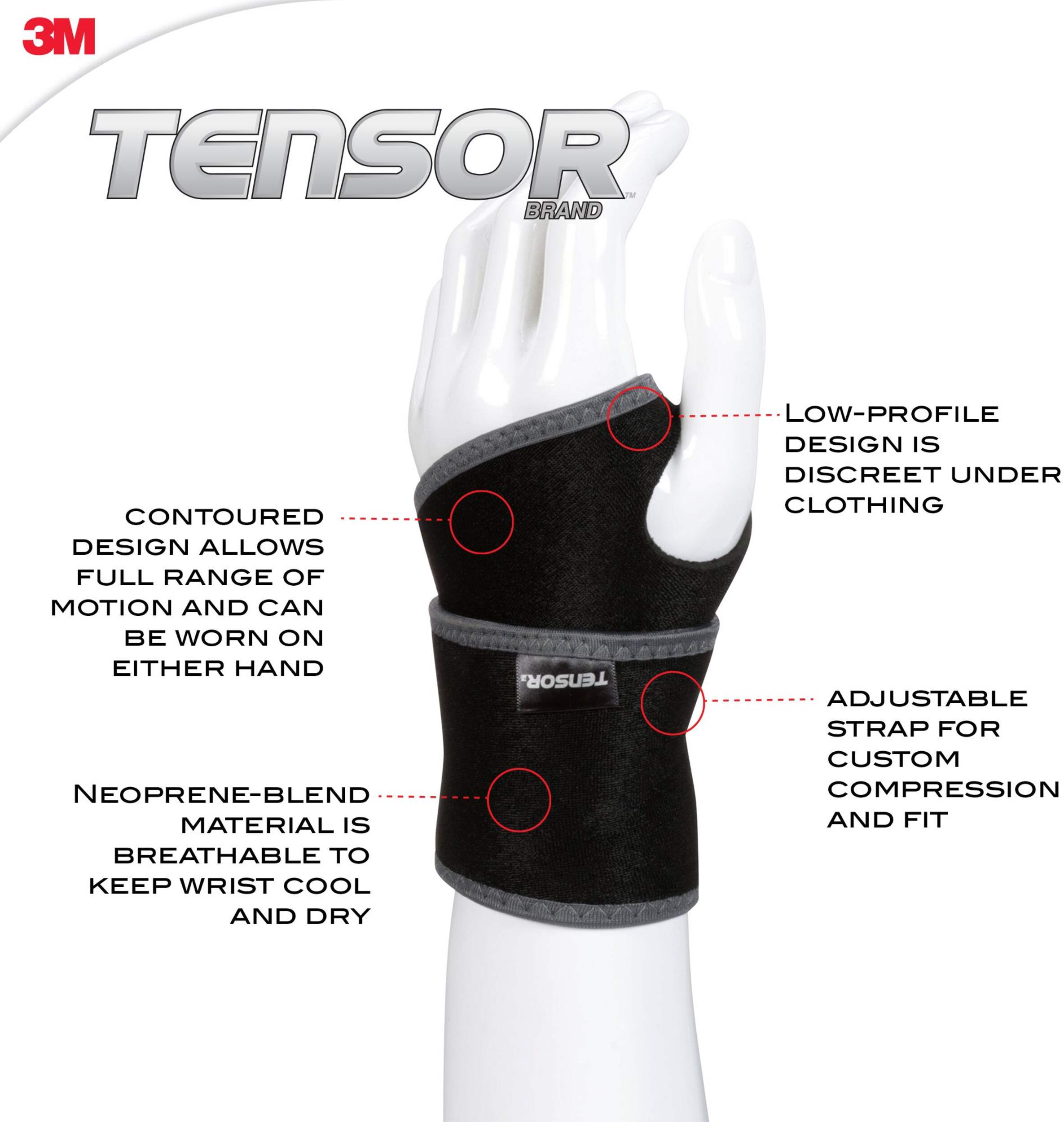 Tensor™ Adjustable Wrist Support, One Size Canadian Tire