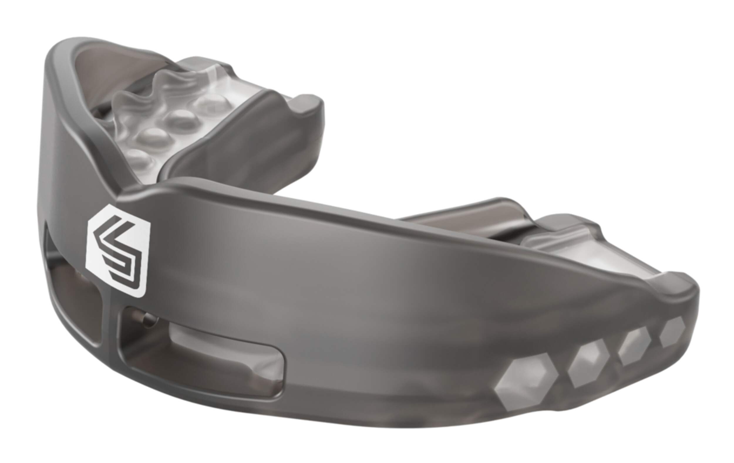 Shock Doctor Insta-Fit Mouthguard, Youth, Black Front_Angled_Left