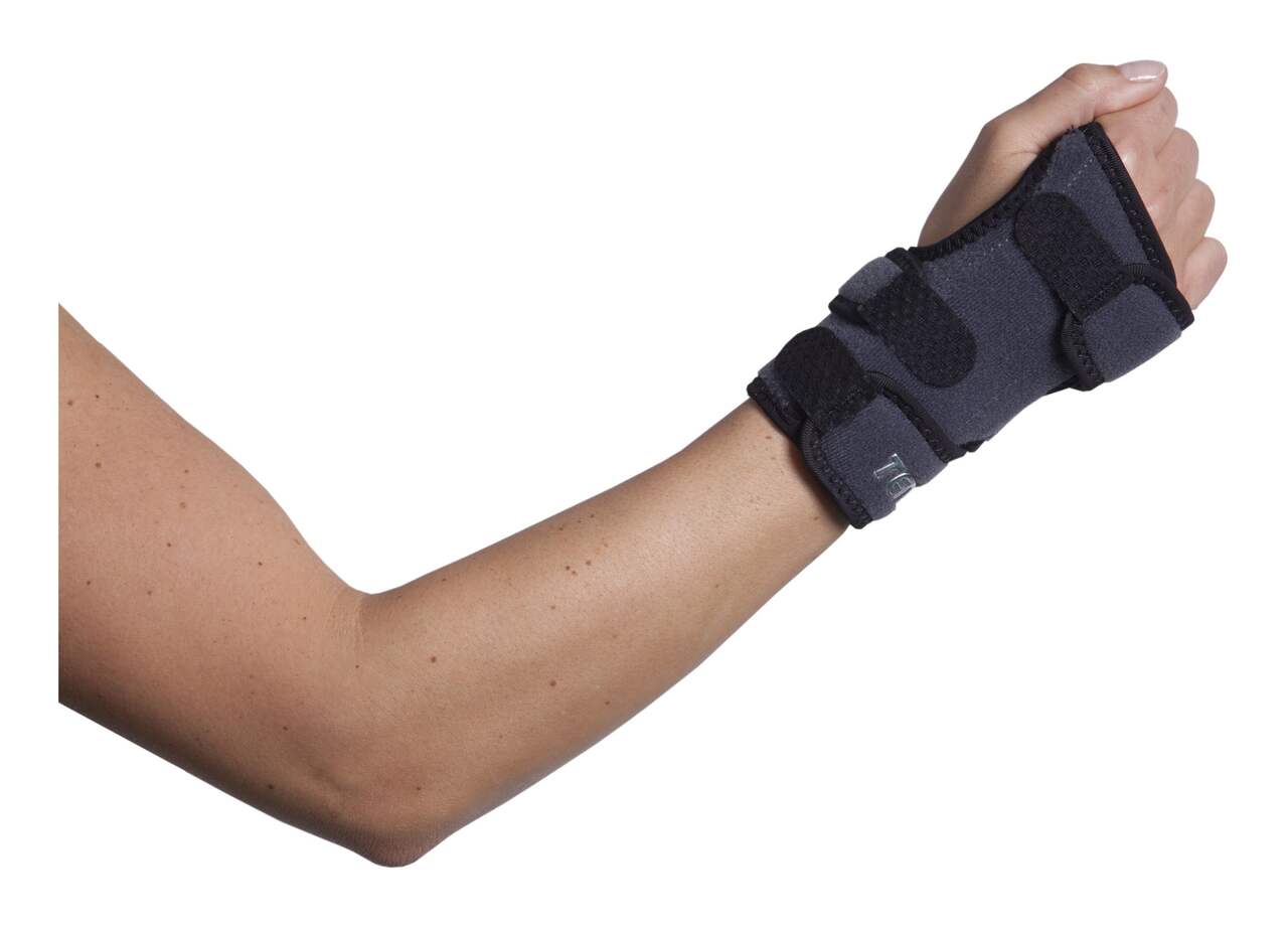 Tensor™ Sport Antimicrobial Deluxe Right-Handed Wrist Brace, Grey, Assorted  Sizes