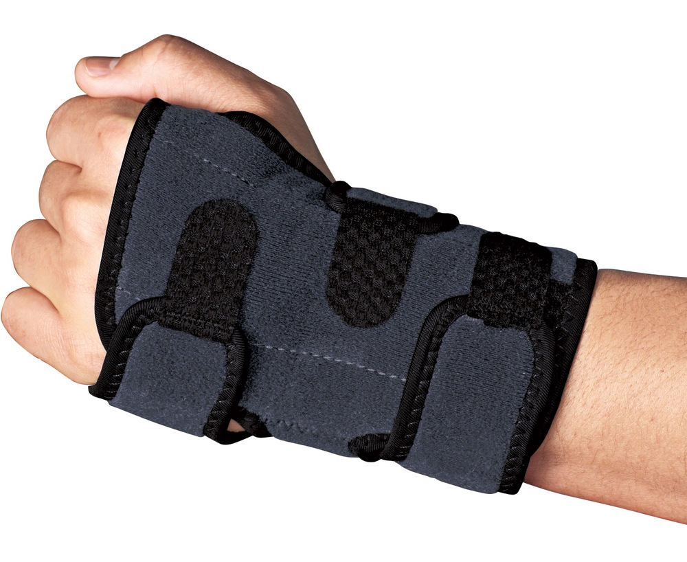 Tensor™ Sport Antimicrobial Deluxe RightHanded Wrist Brace, Grey