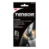 Tensor™ Elasto-Preene Knee Kinesiology Self-Adhering Support, Black, 3-pk Front_Flat