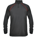 CCM Hockey Integrated Neck Guard Long Sleeve Compression Top, Youth, Assorted Sizes Front_Flat