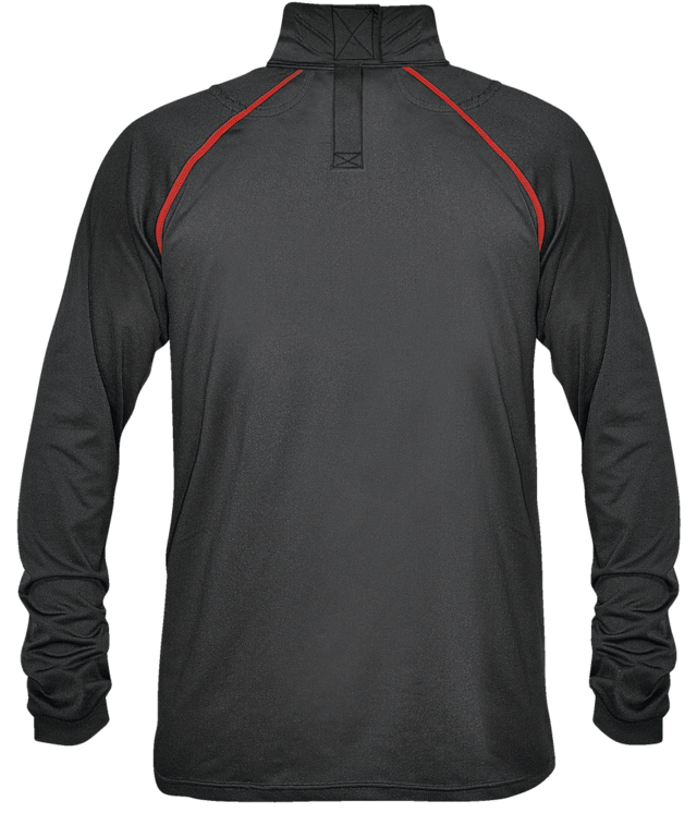 CCM Hockey Integrated Neck Guard Long Sleeve Compression Top, Youth