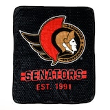 NHL Ottawa Senators Plush Throw Blanket, 40-in x 50-in Front_Flat