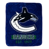 NHL Vancouver Canucks Plush Throw Blanket, 40-in x 50-in Front_Flat