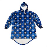 NHL Winnipeg Jets Hockey Team Logo Hooded Sherpa Sweater Blanket Front_Elevated