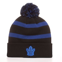 Fan Favorite NHL Toronto Maple Leafs Mass Breakaway Cuff Knit Pom Toque, Black, Adult