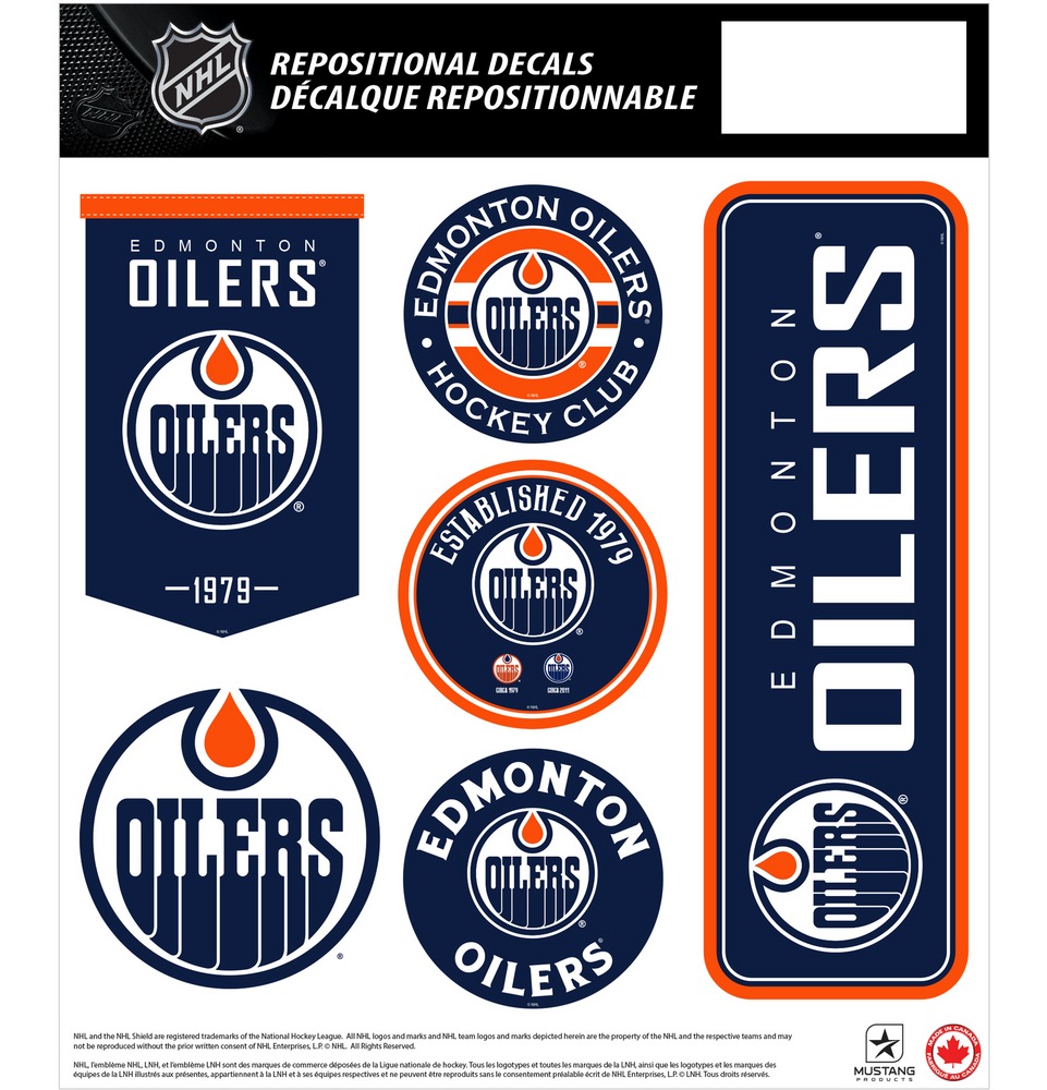 NHL Edmonton Oilers Hockey Team Wall Decals Canadian Tire