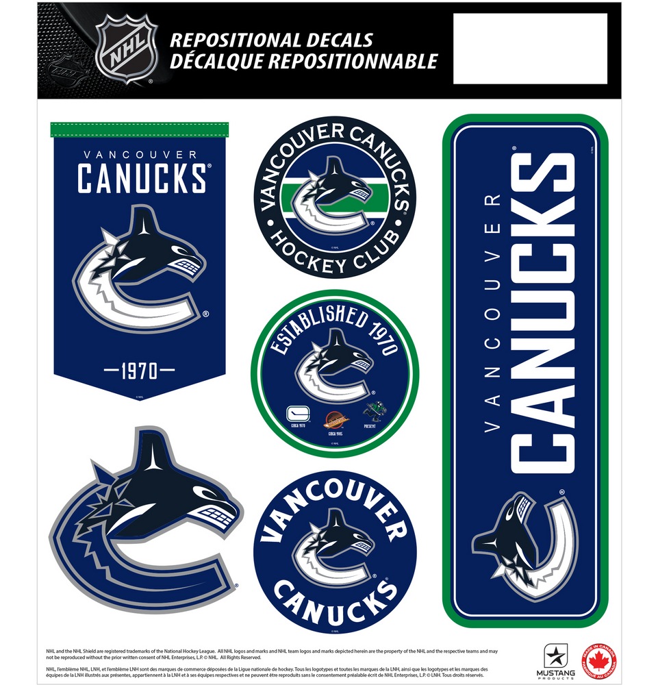 NHL Vancouver Canucks Hockey Team Wall Decals Canadian Tire