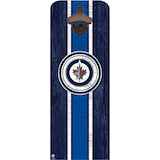 NHL Winnipeg Jets Hockey Wall Mounted Magnetic Bottle Cap Opener Front_Flat
