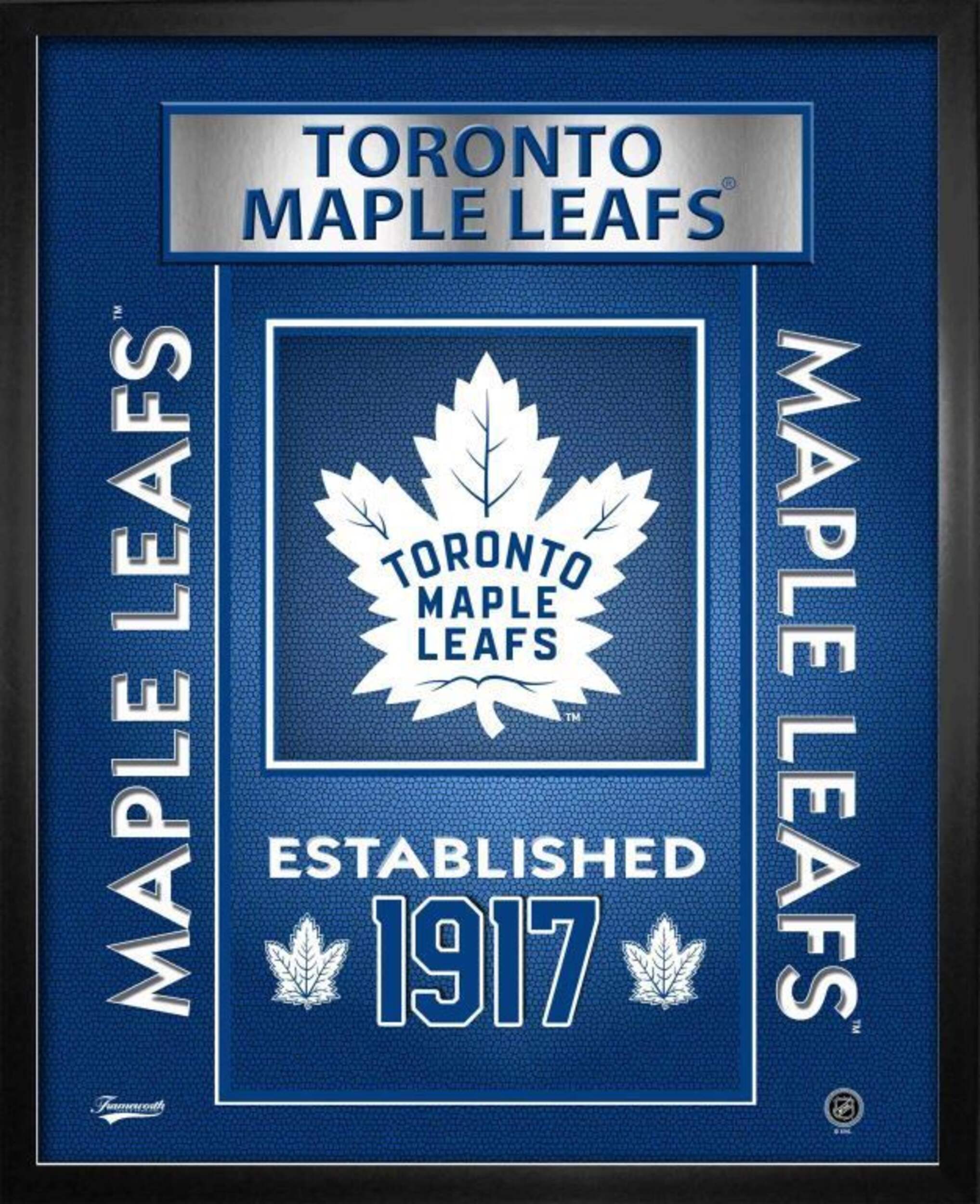 NHL Toronto Maple Leafs Team Logo Plaque, 10-in x 12-in Front_Flat