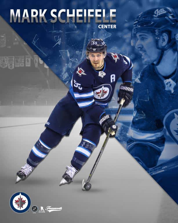 NHL Winnipeg Jets - Mark Scheifele 18 Wall Poster with Push Pins