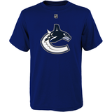 T-shirt de la LNH avec nom et numéro de joueur, Elias Pettersson des Canucks de Vancouver, jeunes Front_Flat