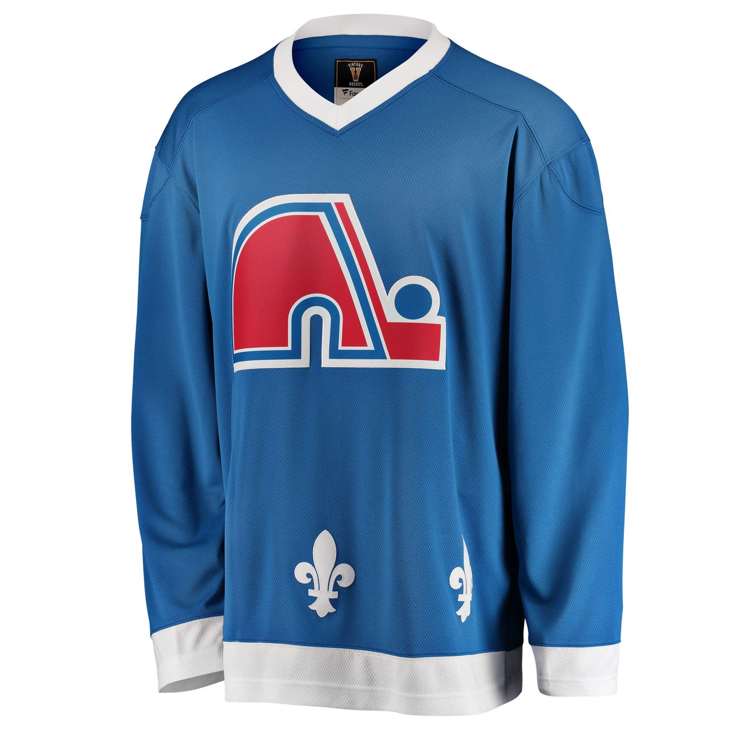 NHL Quebec Nordiques Jersey Front_Angled_Left