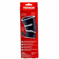 Tensor™ Adjustable Knee Support Brace with Dual Side Stabilizers Front_Flat