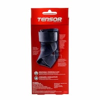 Tensor Deluxe Ankle Brace Stabilizer, Adjustable, Black, One Size Front_Flat