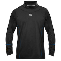 Sherwood Hockey Long Sleeve Top with Integrated Neck Guard, Youth, Black, Assorted Sizes