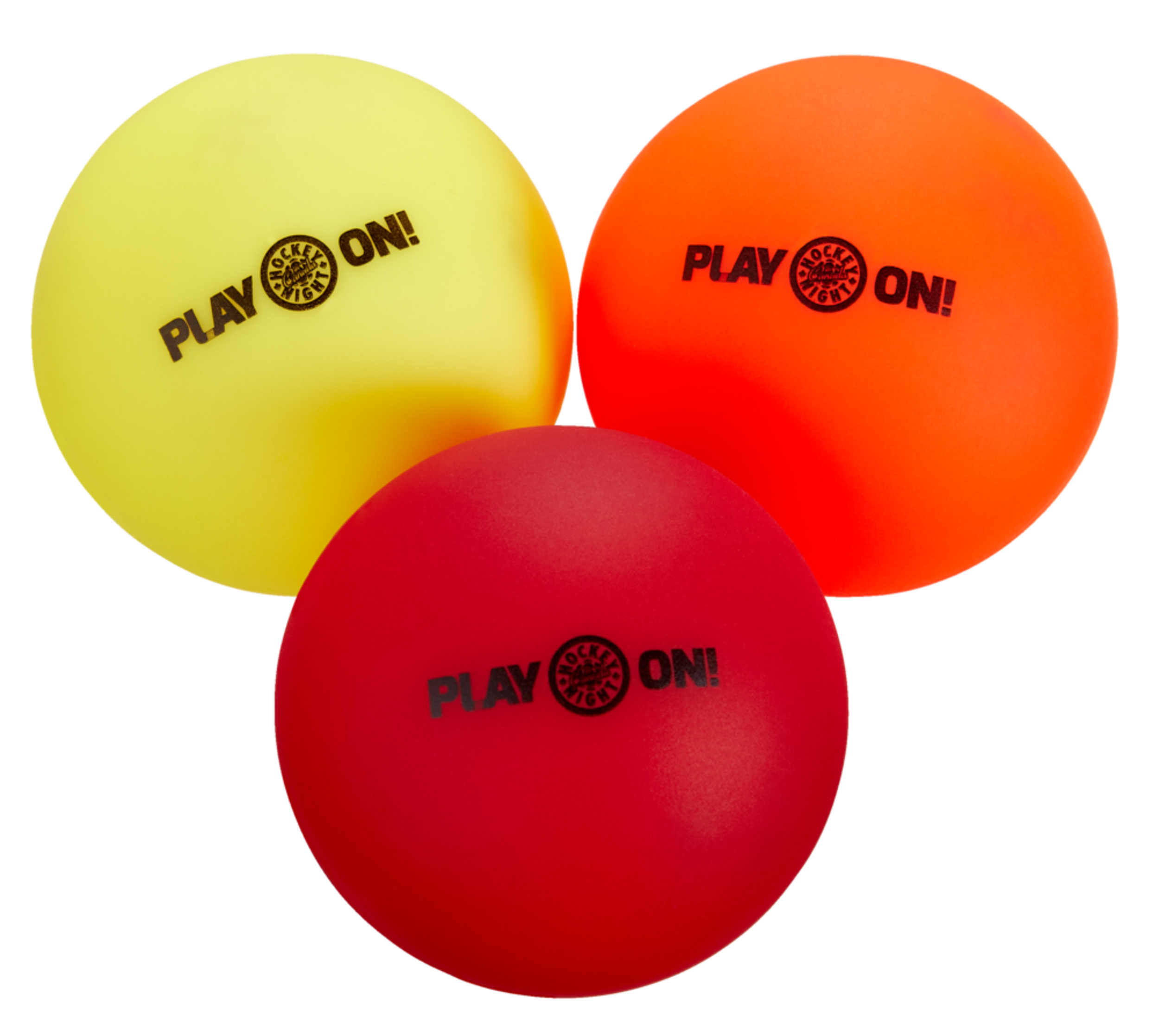 Balles de hockey remplies de liquide avec différentes densités, 3-pq Front_Flat