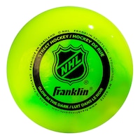 Franklin NHL Glow in the Dark Hockey Ball, Minimal Bounce, PVC, Green