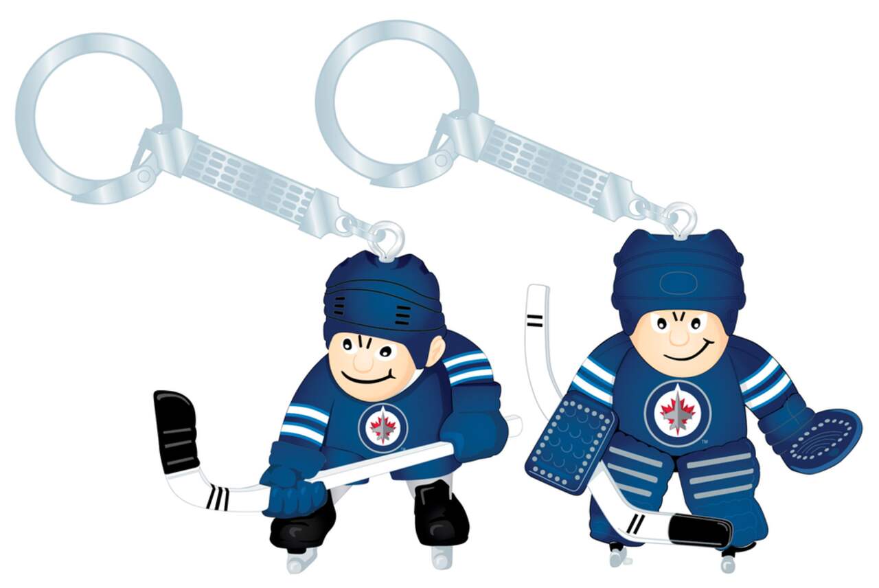 NHL Winnipeg Jets Player and Goalie Keychain Combo