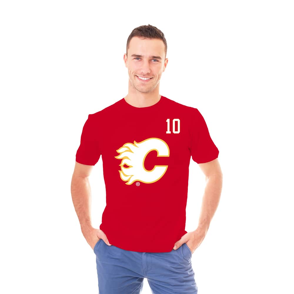 NHL Calgary Flames Name and Number Adult Tee, Huberdeau | Canadian