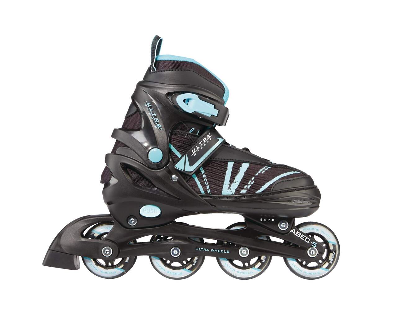 Ultra Wheels Adjustable Inline Skates, Teal, Assorted Sizes