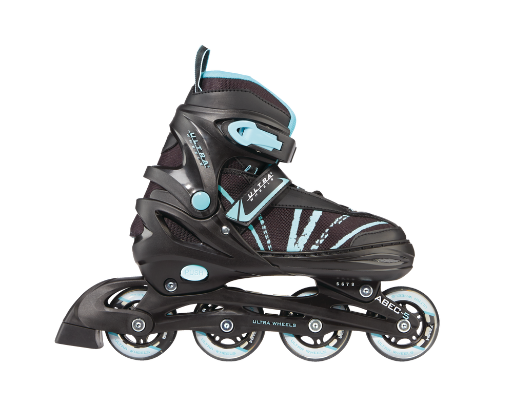 Ultra Wheels Adjustable Inline Skates, Teal Canadian Tire