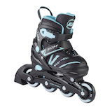 Ultra Wheels Adjustable Inline Skates, Teal, Assorted Sizes Front_Three_Fourths_Angled_Right