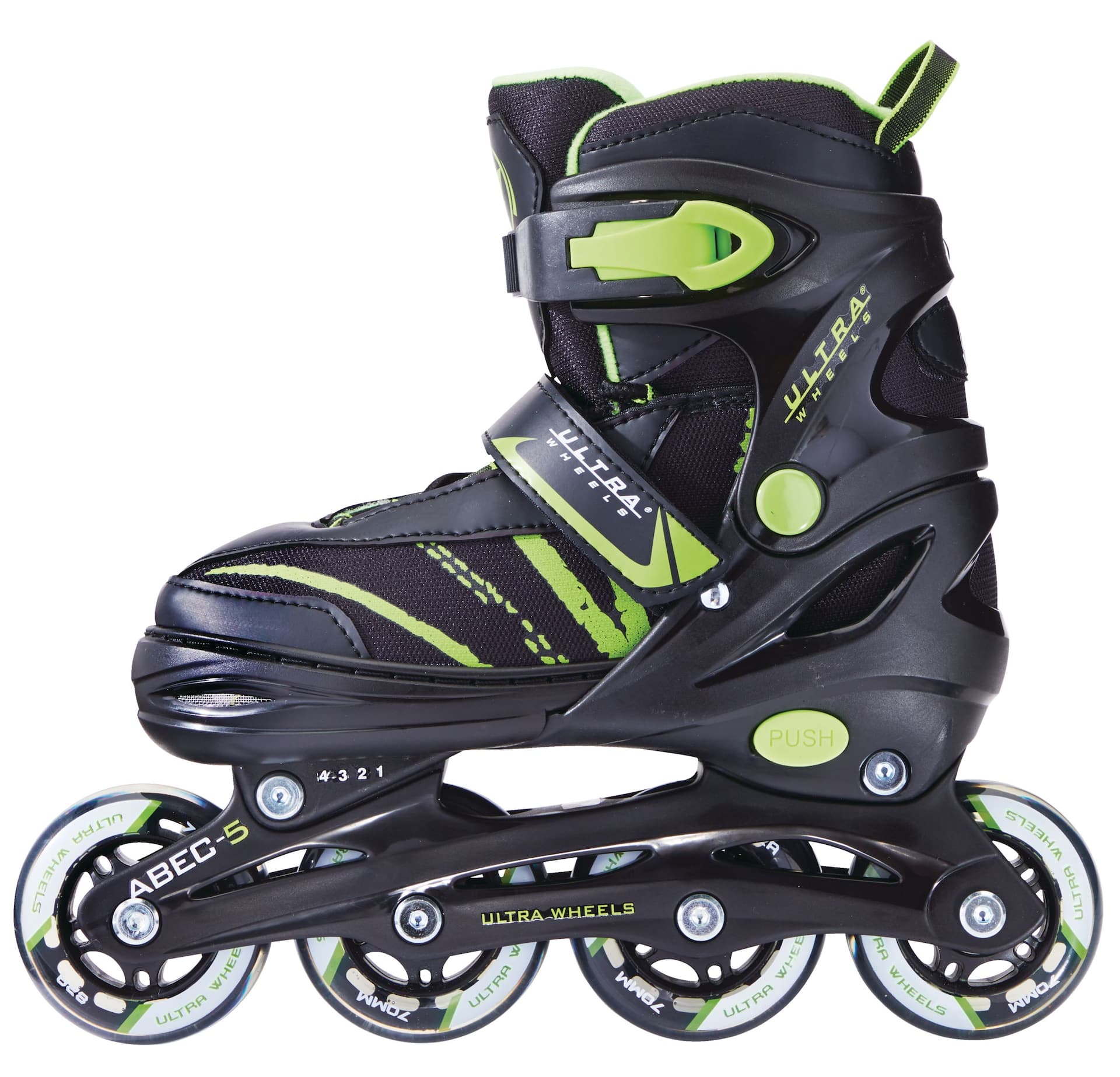 Patins roues align es r glables Ultra Wheels vert choix de