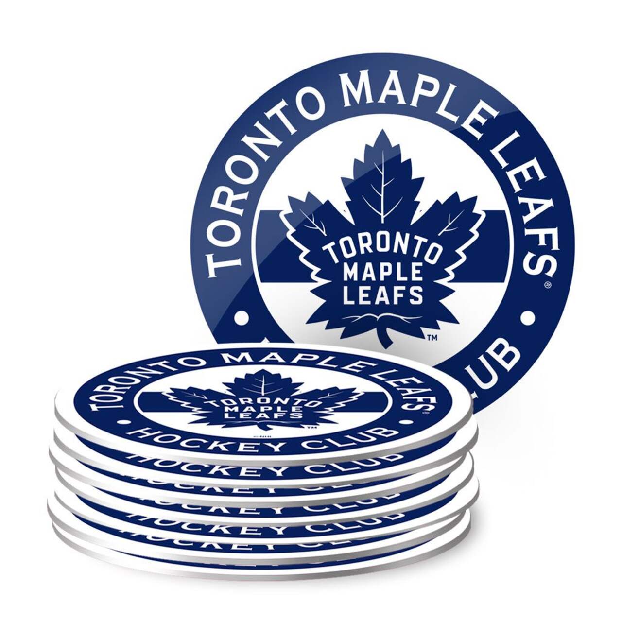 NHL Toronto Maple Leafs Hockey Coaster Set, 8-pk