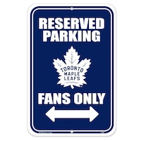 Affiche de stationnement réservé LNH Maple Leafs de Toronto Front_Flat