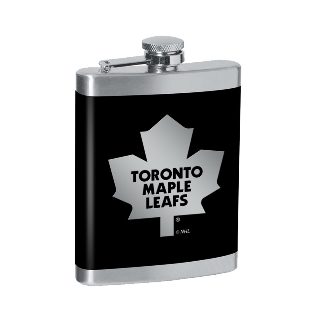 NHL Toronto Maple Leafs Flask, Black, 8oz Canadian Tire