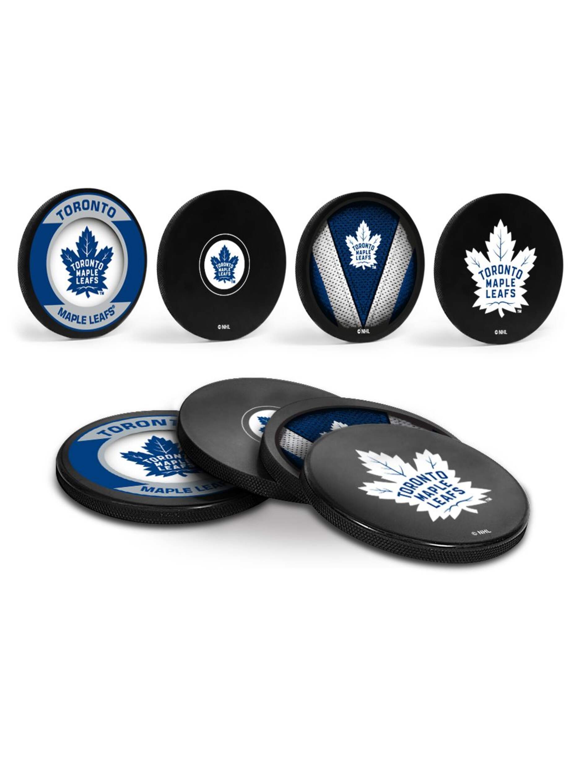 Sous-verres rondelles LNH Maple Leafs de Toronto, paq. 4 Composite_or_Mixed