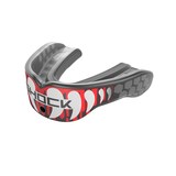 Shock Doctor Gel Max Power Mouthguard, Junior/Senior, Red Drip Fang Front_Three_Fourths_Angled_Left