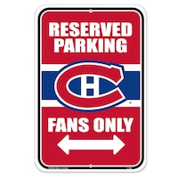 Affiche de stationnement réservé LNH Canadiens de Montréal Front_Flat