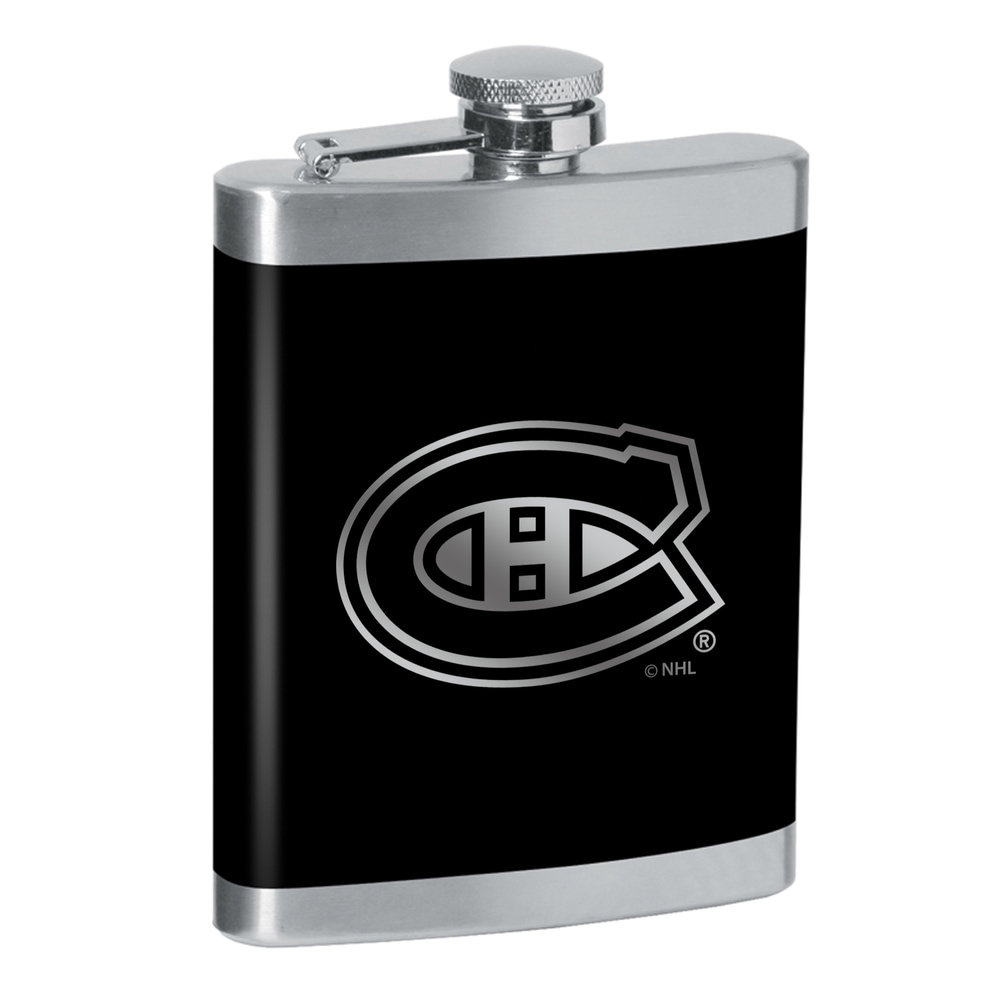 NHL Montreal Canadiens Flask, Black, 8oz Canadian Tire