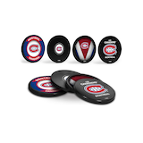 NHL Montreal Canadiens Hockey Puck Drink Coasters, 4-pk Composite_or_Mixed