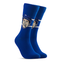 Major League Socks NHL Toronto Maple Leafs Mitch Marner "Sockey" Crew Socks, One Size Front_Three_Fourths_Angled_Right