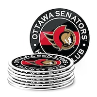 NHL Ottawa Senators Hockey Coaster Set, 8-pk Composite_or_Mixed