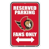 Affiche de stationnement réservé LNH Sénateurs d’Ottawa Front_Flat