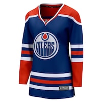 NHL Edmonton Oilers Breakaway Jersey, Women, Assorted Sizes Front_Three_Fourths_Angled_Left
