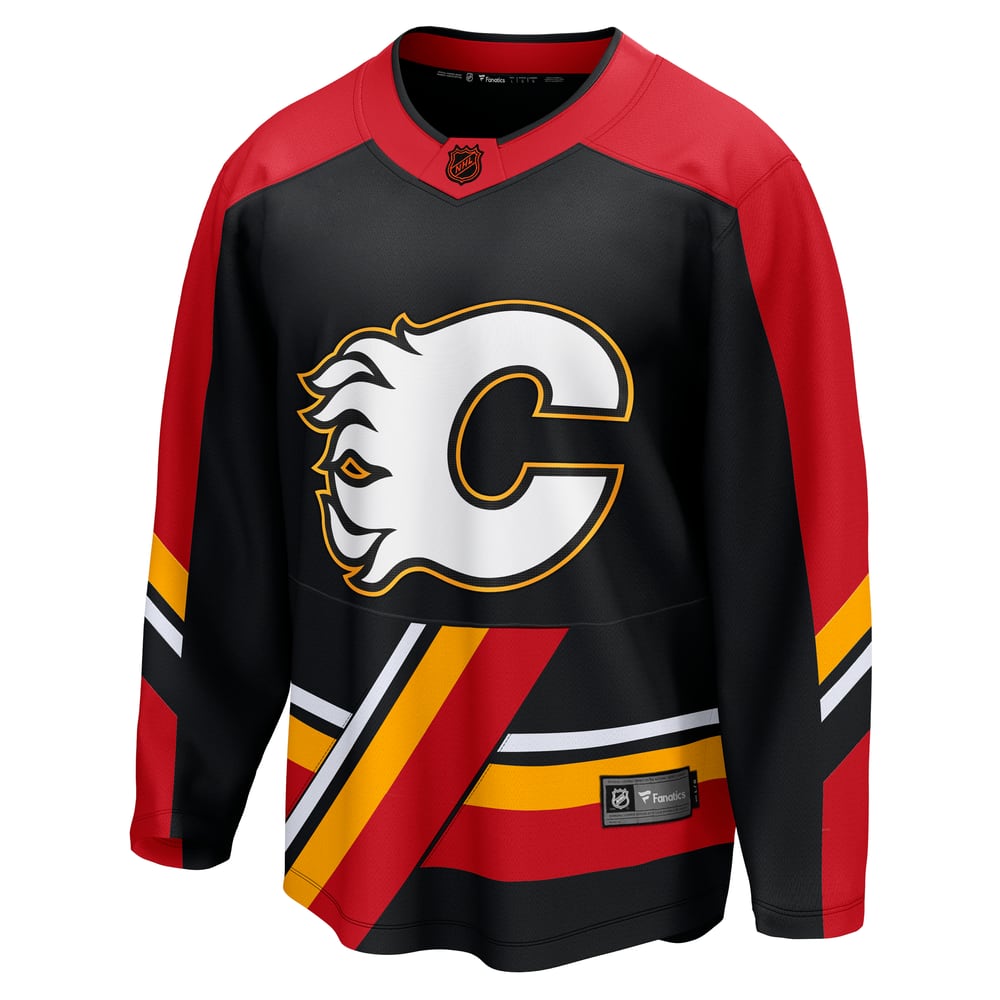 Calgary Flames Reverse Retro Jersey concept based off speculation. :  r/hockey
