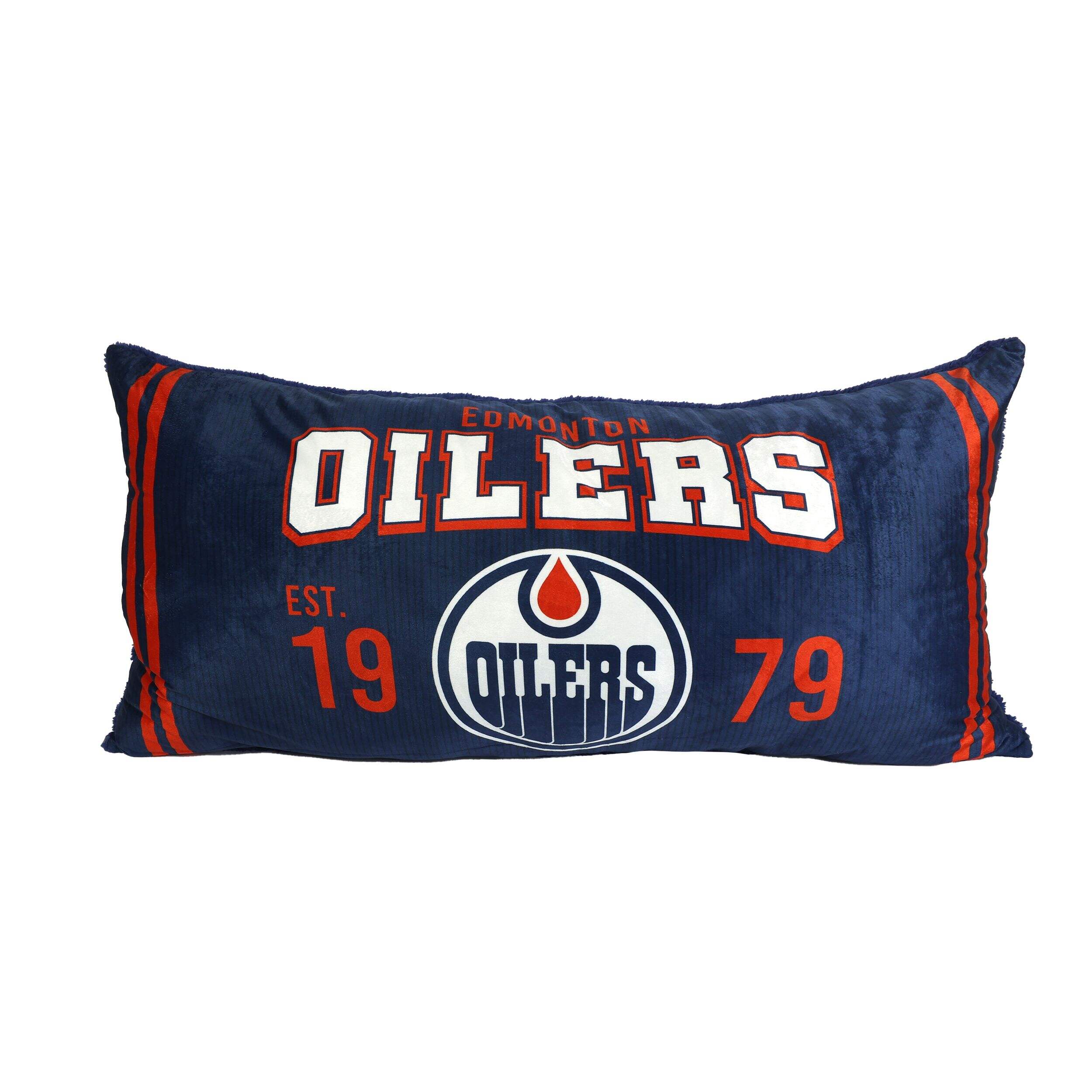 NHL Edmonton Oilers Body Pillow, 18-in x 36-in Front_Flat
