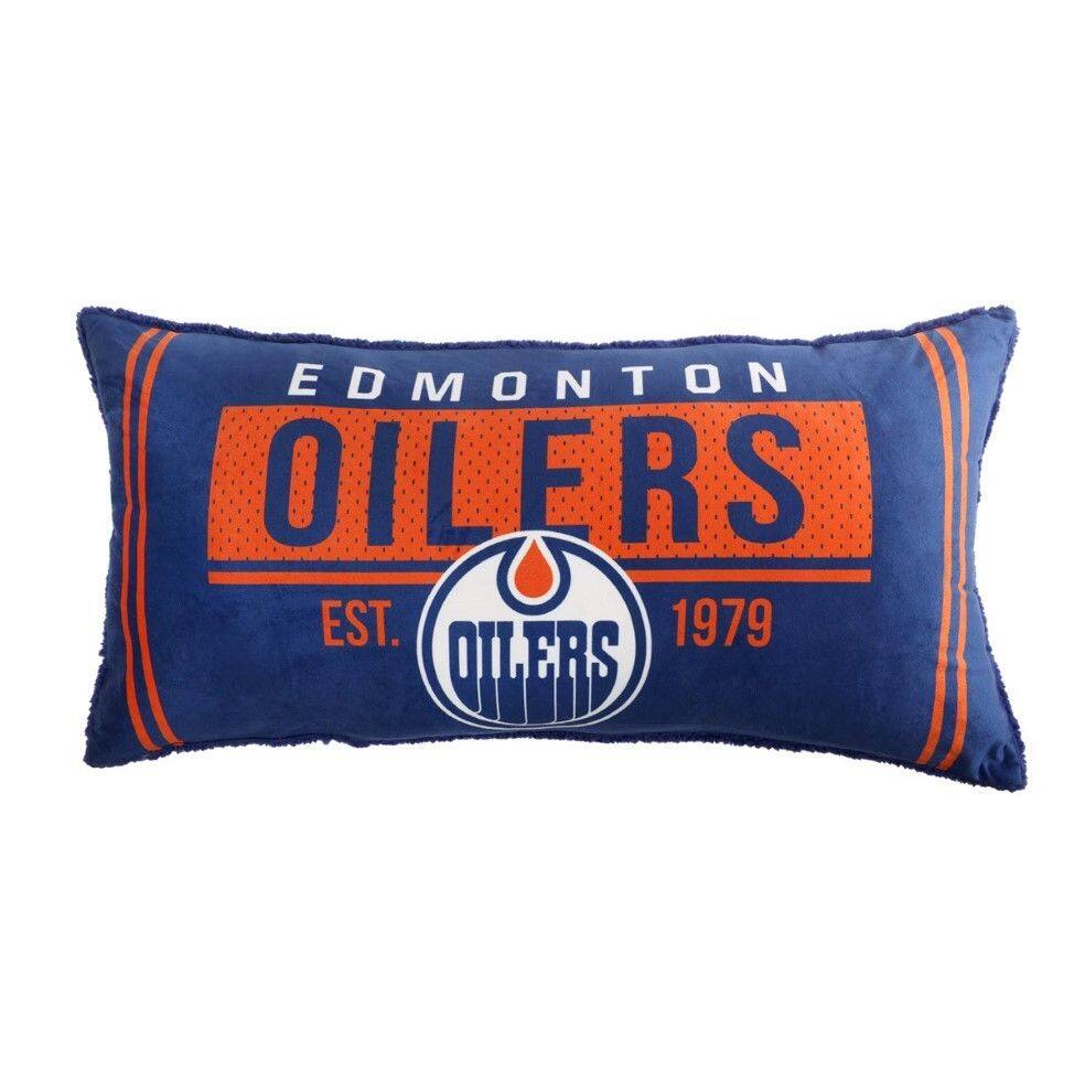 NHL Edmonton Oilers Officially Licensed Hockey Body Pillow, 18-in x 36-in