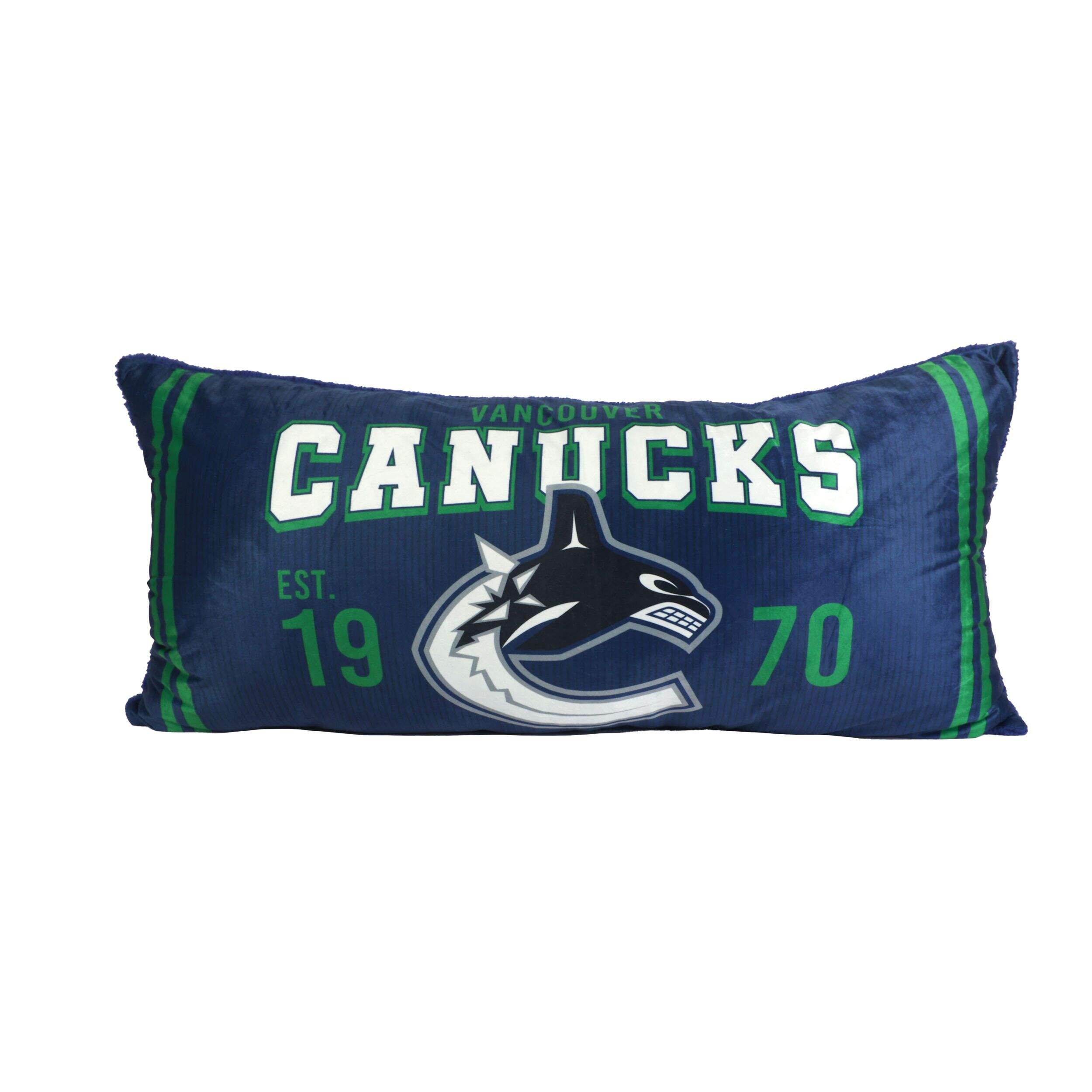 NHL Vancouver Canucks Body Pillow, 18-in x 36-in Front_Flat
