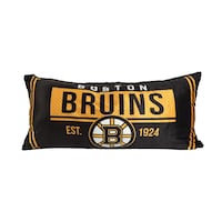 NHL Boston Bruins Body Pillow, 18-in x 36-in Front_Flat