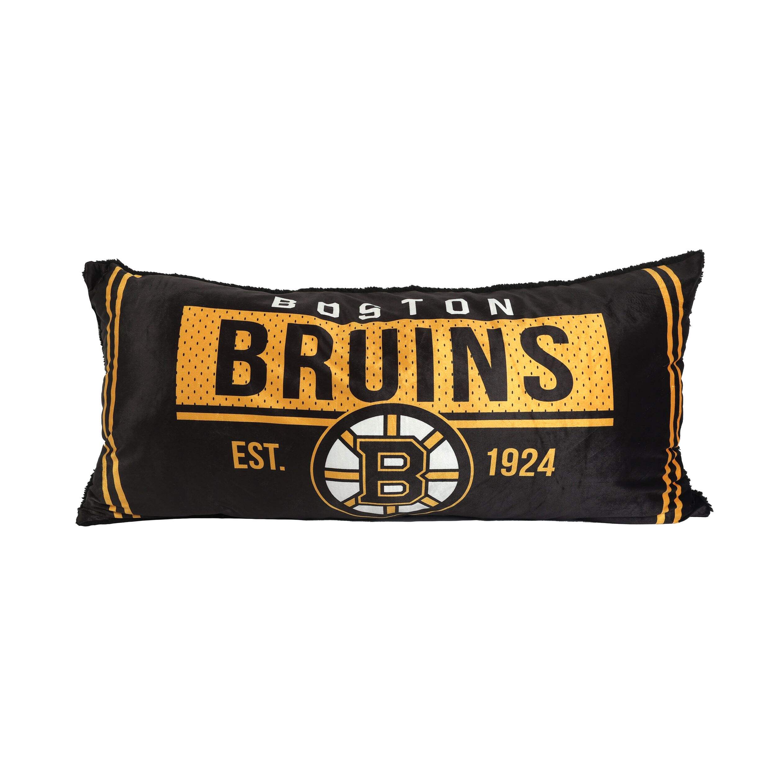 NHL Boston Bruins Body Pillow, 18-in x 36-in Front_Flat