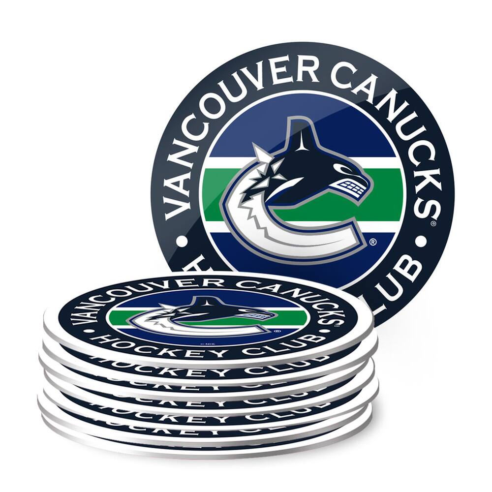 NHL Vancouver Canucks Hockey Coaster Set, 8pk Canadian Tire