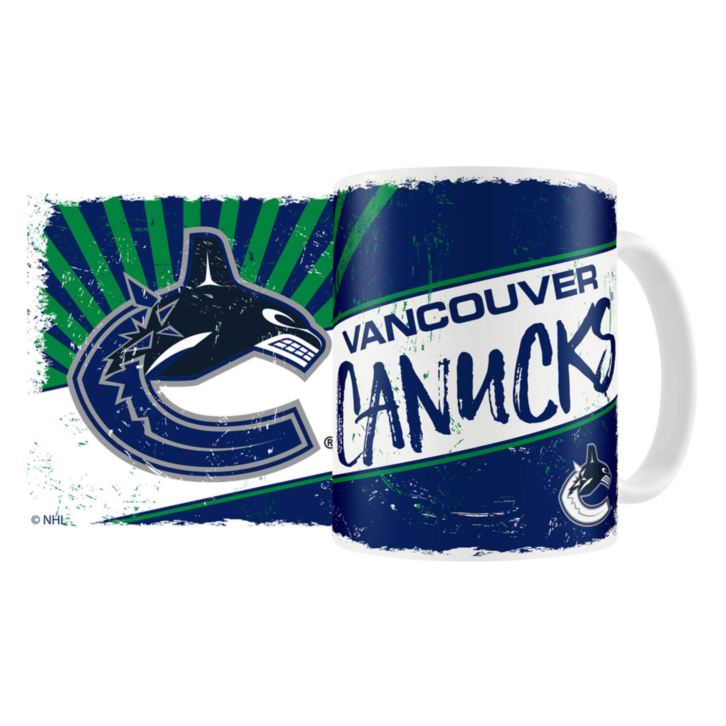 NHL Vancouver Canucks Hockey Team Sublimated Ceramic Coffee Mug, 15-oz Front_Flat